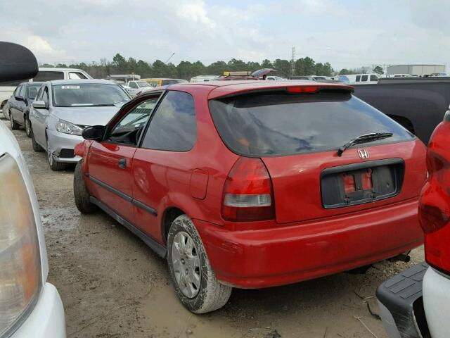 2HGEJ6448YH100021 - 2000 HONDA CIVIC DX RED photo 3