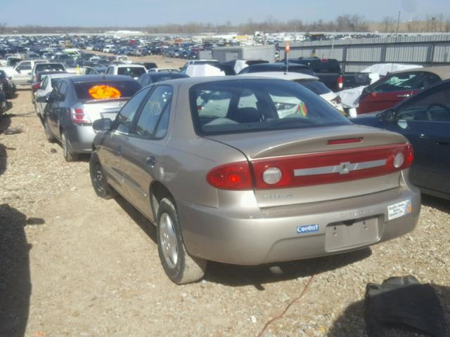 1G1JC52F337112127 - 2003 CHEVROLET CAVALIER GOLD photo 3