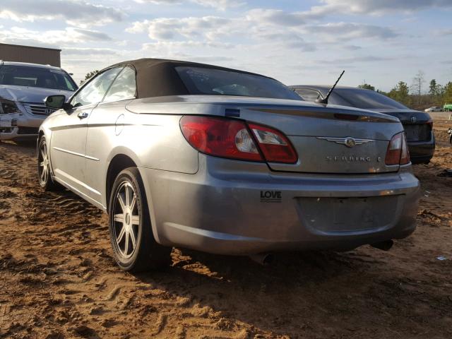 1C3LC65M38N608584 - 2008 CHRYSLER SEBRING LI GRAY photo 3