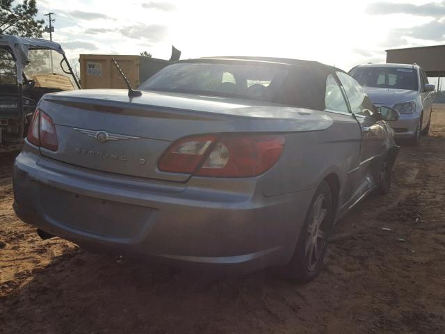 1C3LC65M38N608584 - 2008 CHRYSLER SEBRING LI GRAY photo 4