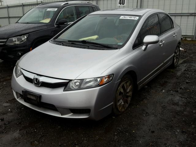 19XFA1F8XAE064792 - 2010 HONDA CIVIC EX ვერცხლისფერი ფოტო 2