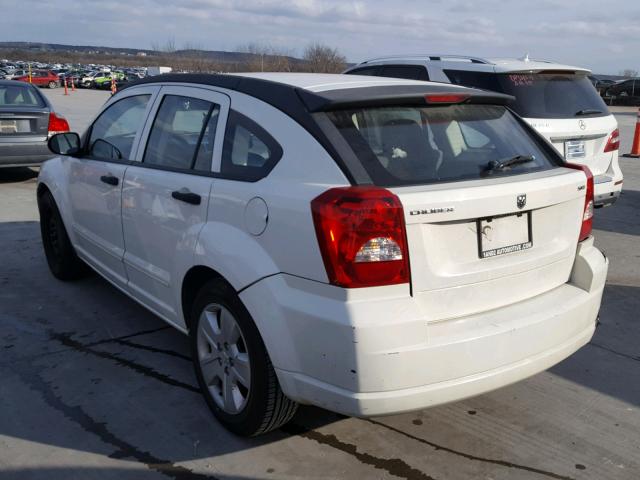 1B3HB48B37D519414 - 2007 DODGE CALIBER SX WHITE photo 3