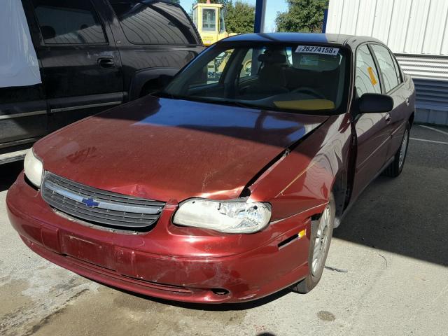 1G1ND52J23M640942 - 2003 CHEVROLET MALIBU BURGUNDY photo 2