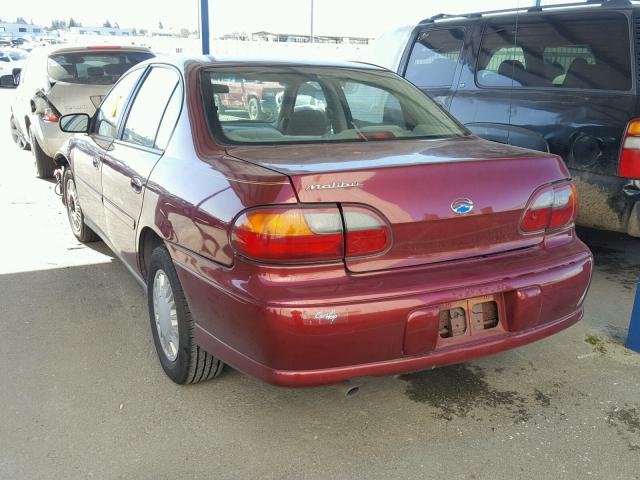 1G1ND52J23M640942 - 2003 CHEVROLET MALIBU BURGUNDY photo 3