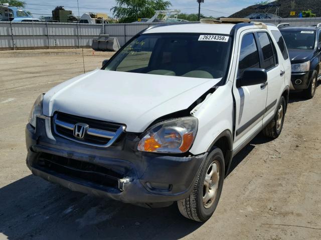 JHLRD77452C083278 - 2002 HONDA CR-V LX WHITE photo 2