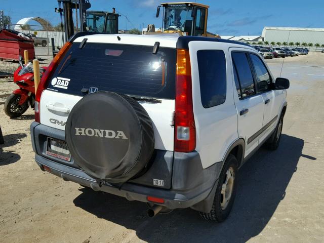 JHLRD77452C083278 - 2002 HONDA CR-V LX WHITE photo 4