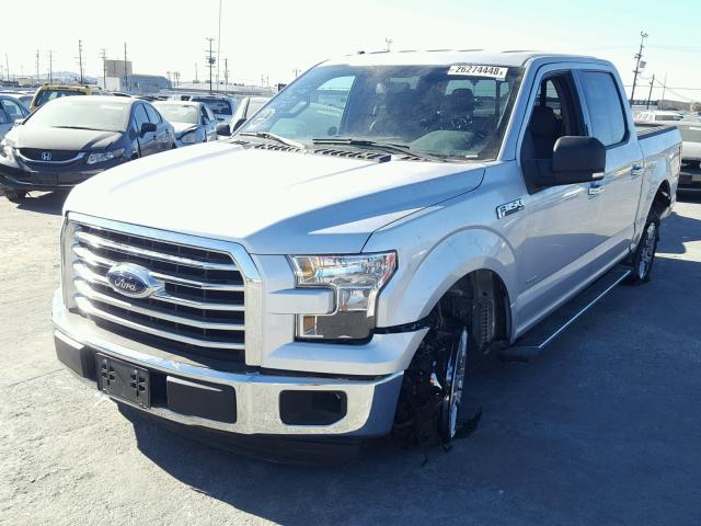 1FTEW1CP6FKE87513 - 2015 FORD F150 SUPER SILVER photo 2