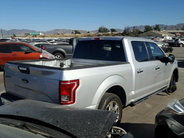 1FTEW1CP6FKE87513 - 2015 FORD F150 SUPER SILVER photo 4