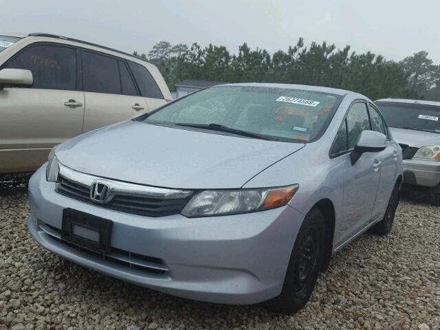 2HGFB2F54CH534249 - 2012 HONDA CIVIC LX BLUE photo 2