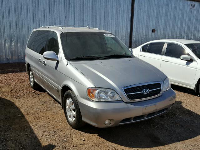 KNDUP131646610592 - 2004 KIA SEDONA EX SILVER photo 1