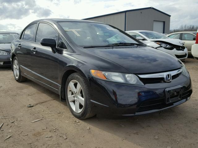 2HGFA16838H300845 - 2008 HONDA CIVIC EX შავი ფოტო 1