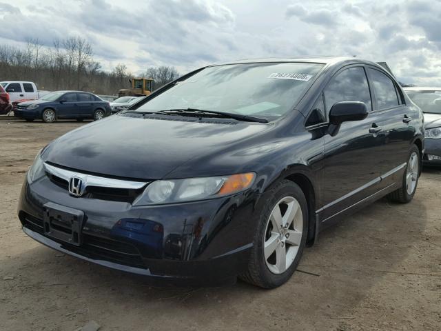 2HGFA16838H300845 - 2008 HONDA CIVIC EX შავი ფოტო 2