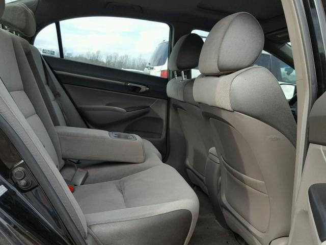 2HGFA16838H300845 - 2008 HONDA CIVIC EX შავი ფოტო 6