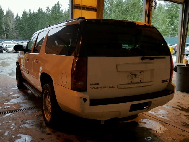 1GKFK16377J203052 - 2007 GMC YUKON XL K WHITE photo 3