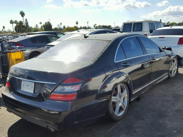 WDDNG71X18A216988 - 2008 MERCEDES-BENZ S 550 BLACK photo 4