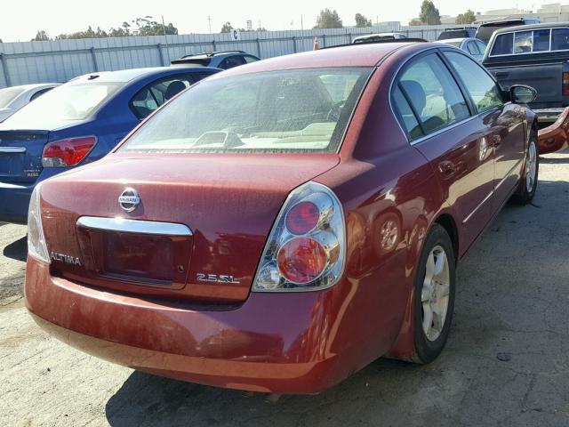 1N4AL11D35C149842 - 2005 NISSAN ALTIMA S RED photo 4