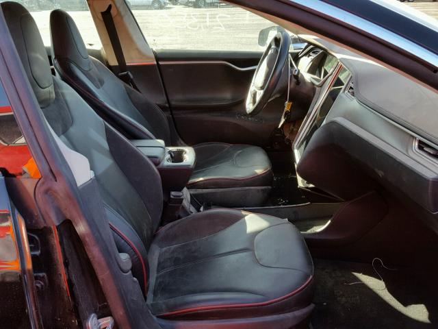 5YJSA1DP5DFP06309 - 2013 TESLA MODEL S BLACK photo 5