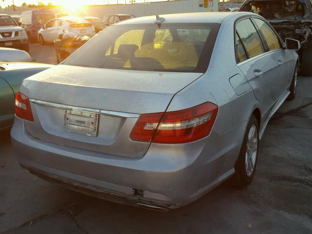 WDDHF2EB4CA524862 - 2012 MERCEDES-BENZ E 350 BLUE SILVER photo 4