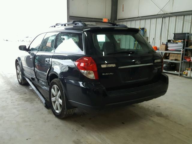 4S4BP61C487343599 - 2008 SUBARU OUTBACK 2. BLACK photo 3