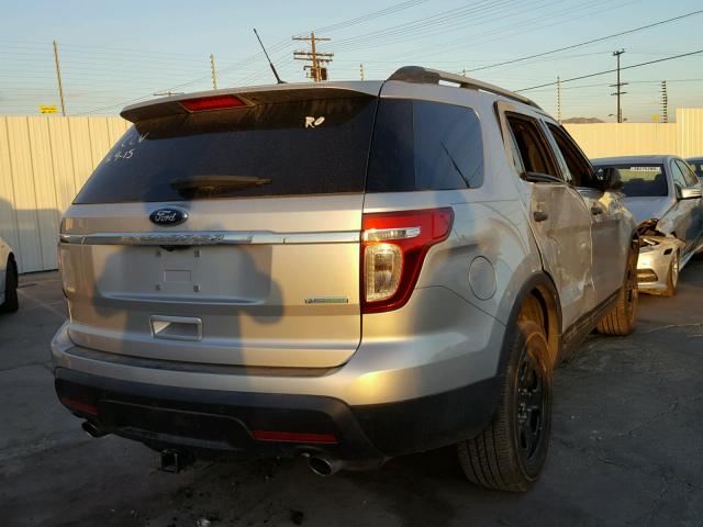 1FM5K7D97DGB20503 - 2013 FORD EXPLORER X SILVER photo 4