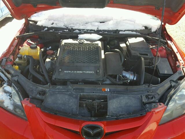 JM1BK34M471753469 - 2007 MAZDA SPEED 3 RED photo 7