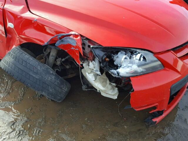 JM1BK34M471753469 - 2007 MAZDA SPEED 3 RED photo 9
