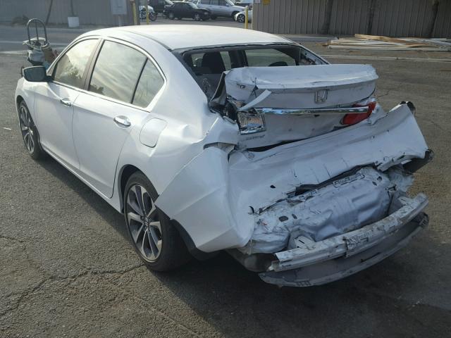 1HGCR2F55FA273814 - 2015 HONDA ACCORD SPO WHITE photo 3