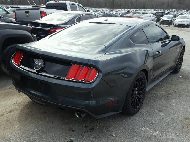 1FA6P8CF1F5300748 - 2015 FORD MUSTANG GT GREEN photo 4