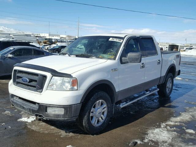 1FTPW14504KC94647 - 2004 FORD F150 SUPER WHITE photo 2