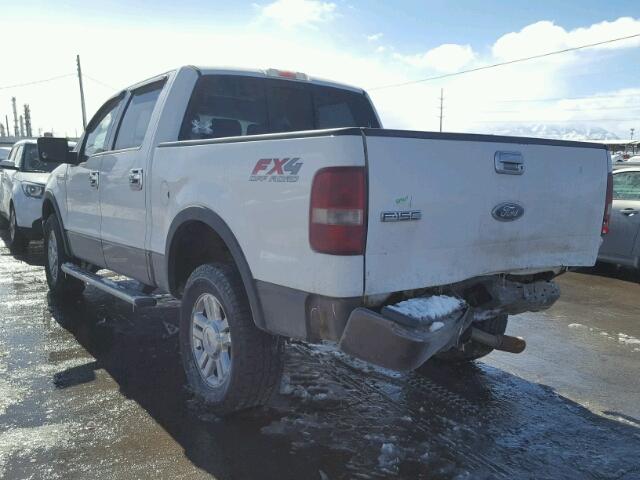 1FTPW14504KC94647 - 2004 FORD F150 SUPER WHITE photo 3