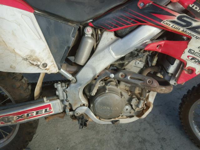 JH2ME11168M400320 - 2008 HONDA CRF250 X RED photo 7