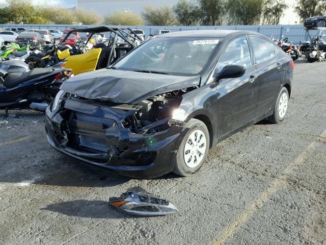 KMHCT4AE7HU315223 - 2017 HYUNDAI ACCENT SE BLACK photo 2