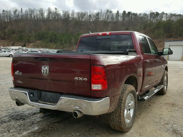 1C6RR7LM8GS409809 - 2016 RAM 1500 SLT MAROON photo 4