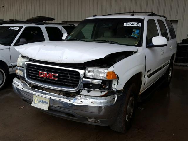 1GKEC13T55R105004 - 2005 GMC YUKON WHITE photo 2