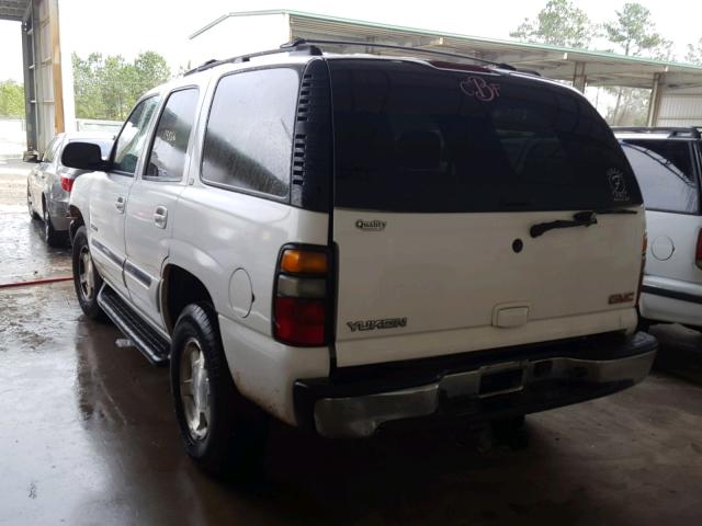 1GKEC13T55R105004 - 2005 GMC YUKON WHITE photo 3