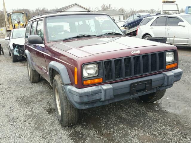 1J4FN28SXYL243123 - 2000 JEEP CHEROKEE S RED photo 1