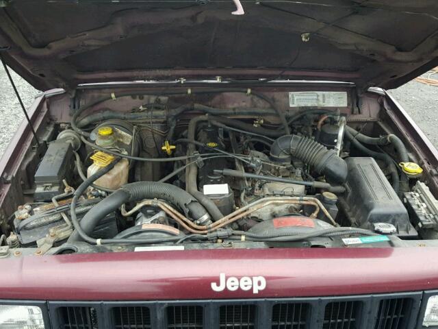 1J4FN28SXYL243123 - 2000 JEEP CHEROKEE S RED photo 7