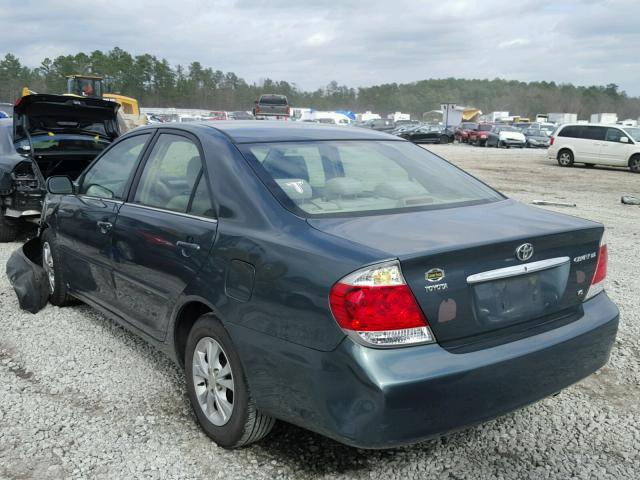 4T1BF32K75U106318 - 2005 TOYOTA CAMRY LE GREEN photo 3