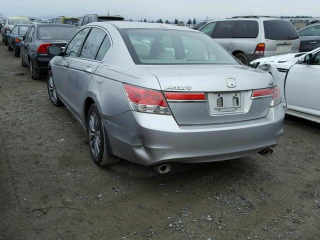 1HGCP3F88BA011446 - 2011 HONDA ACCORD EXL SILVER photo 3