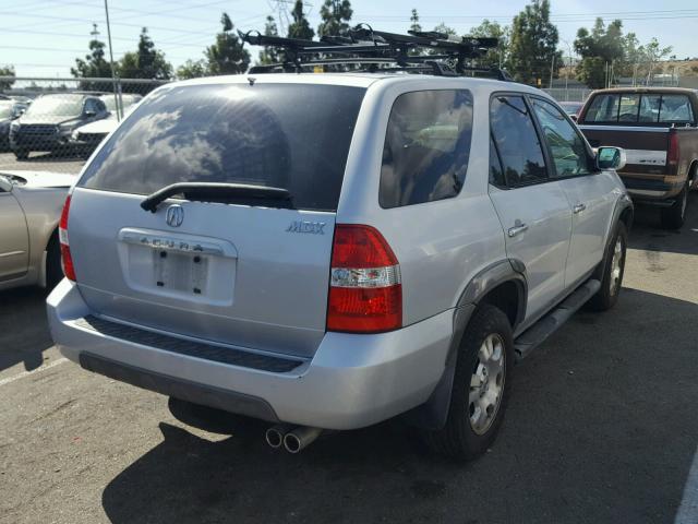 2HNYD18201H503439 - 2001 ACURA MDX SILVER photo 4