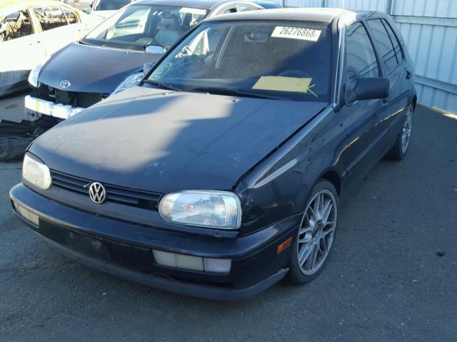 3VWFA81H1TM092809 - 1996 VOLKSWAGEN GOLF GL BLACK photo 2