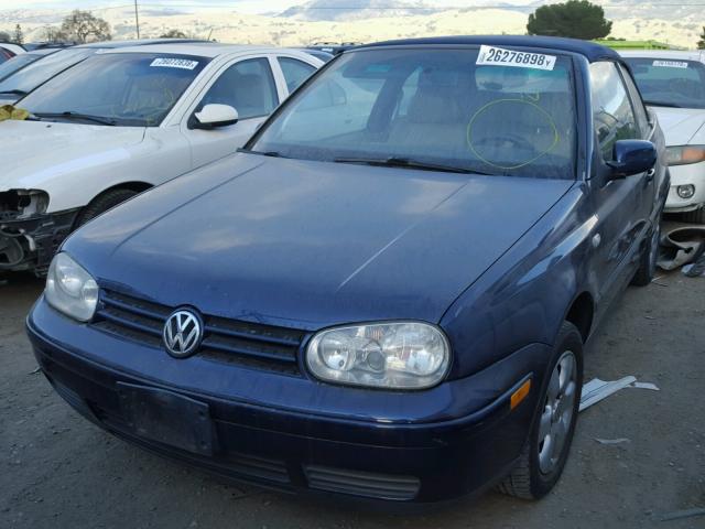 3VWDC21V82M804011 - 2002 VOLKSWAGEN CABRIO GLX 蓝色 照片 2