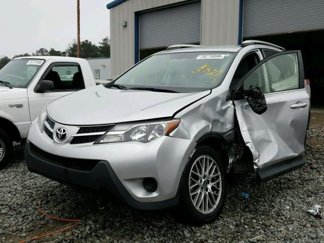 JTMZFREV7EJ006815 - 2014 TOYOTA RAV4 LE SILVER photo 1