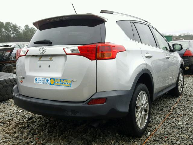 JTMZFREV7EJ006815 - 2014 TOYOTA RAV4 LE SILVER photo 4