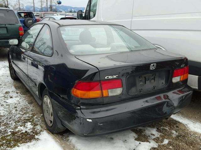 1HGEJ8247TL028044 - 1996 HONDA CIVIC EX შავი ფოტო 3
