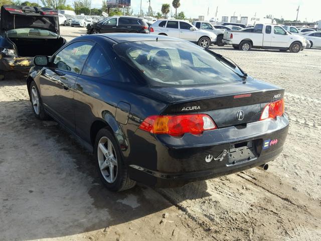 JH4DC54853C000566 - 2003 ACURA RSX BLACK photo 3