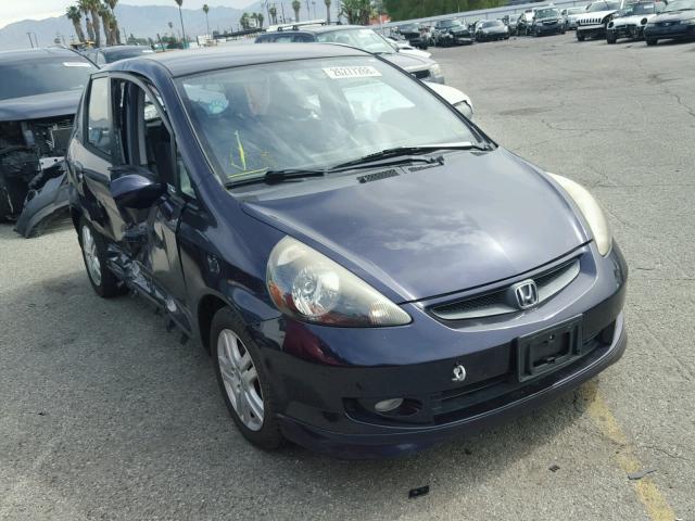 JHMGD38668S073109 - 2008 HONDA FIT SPORT BLUE photo 1