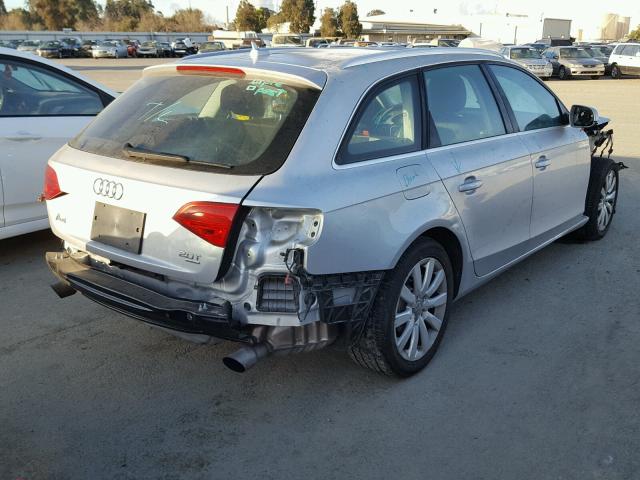 WAUWFAFL7BA077054 - 2011 AUDI A4 PREMIUM SILVER photo 4