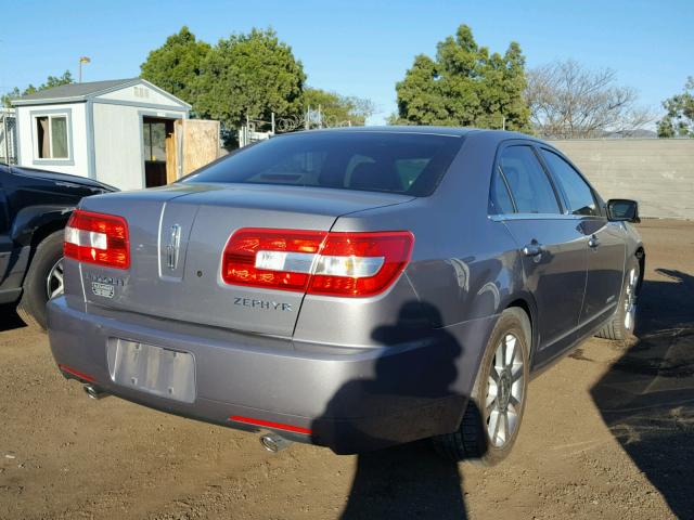 3LNHM26126R600431 - 2006 LINCOLN ZEPHYR GRAY photo 4