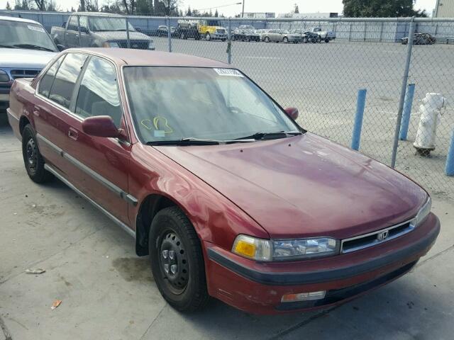 JHMCB765XMC095821 - 1991 HONDA ACCORD LX BURGUNDY photo 1